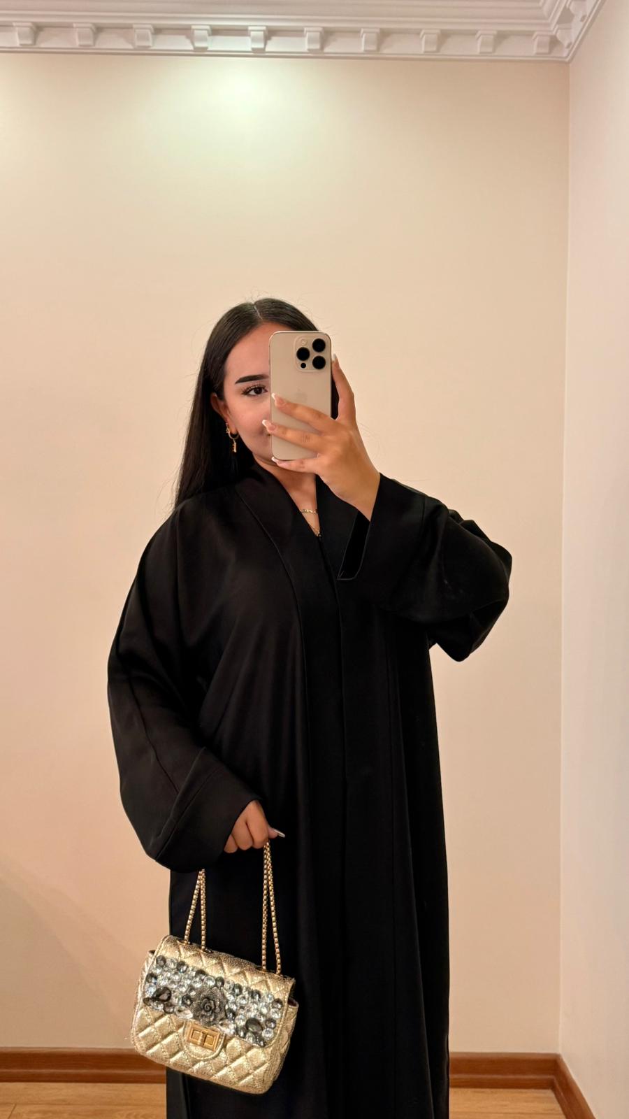 Ithal Doha Koleksiyonu Siyah Ferace