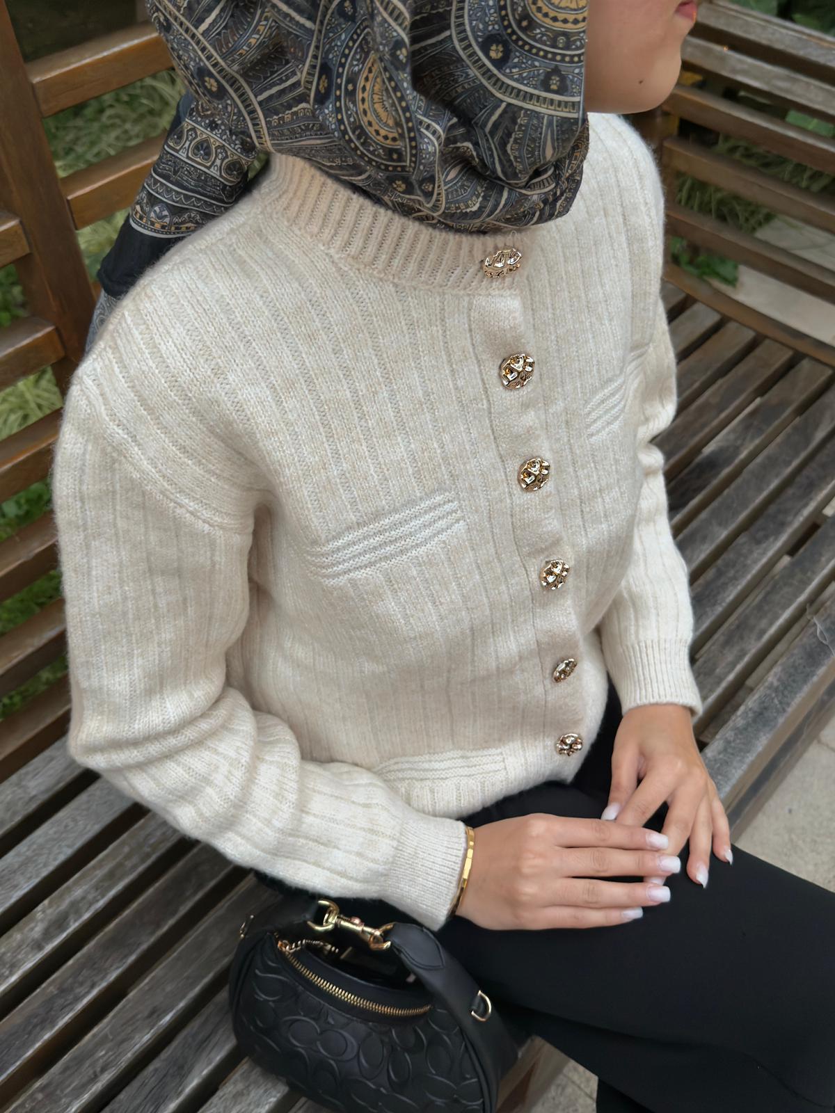 Yün Karışımlı Hırka 