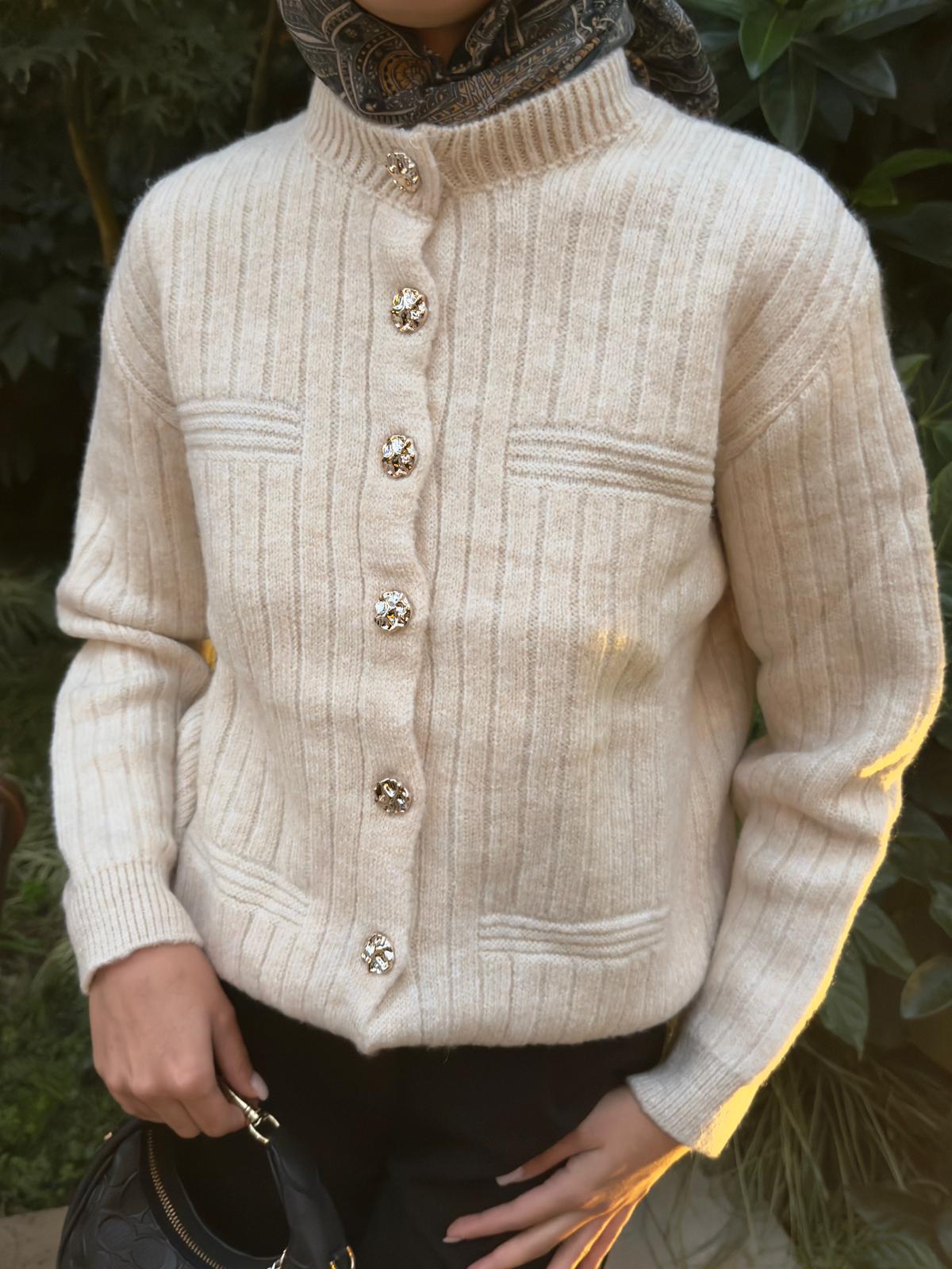 Yün Karışımlı Hırka 