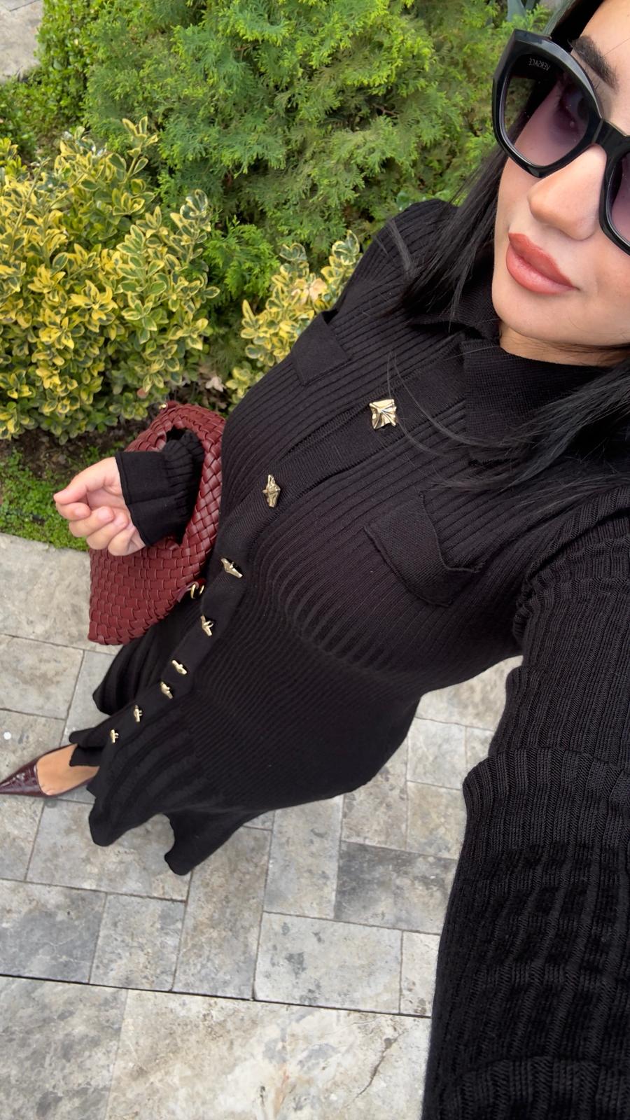 Noir Premium Triko Elbise