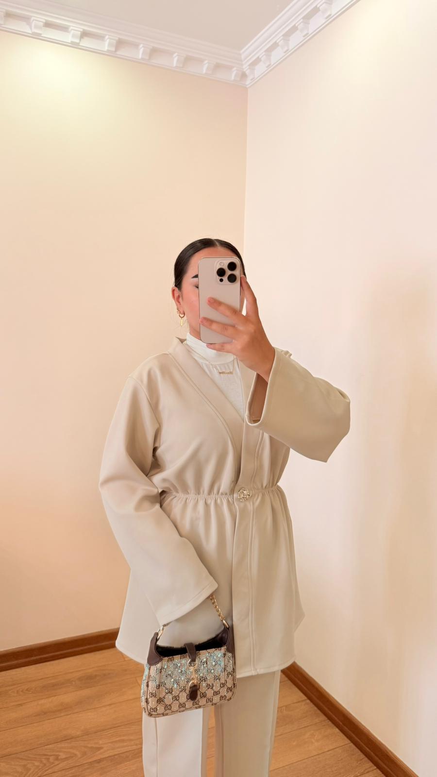 Scuba Gold Düğmeli Takım