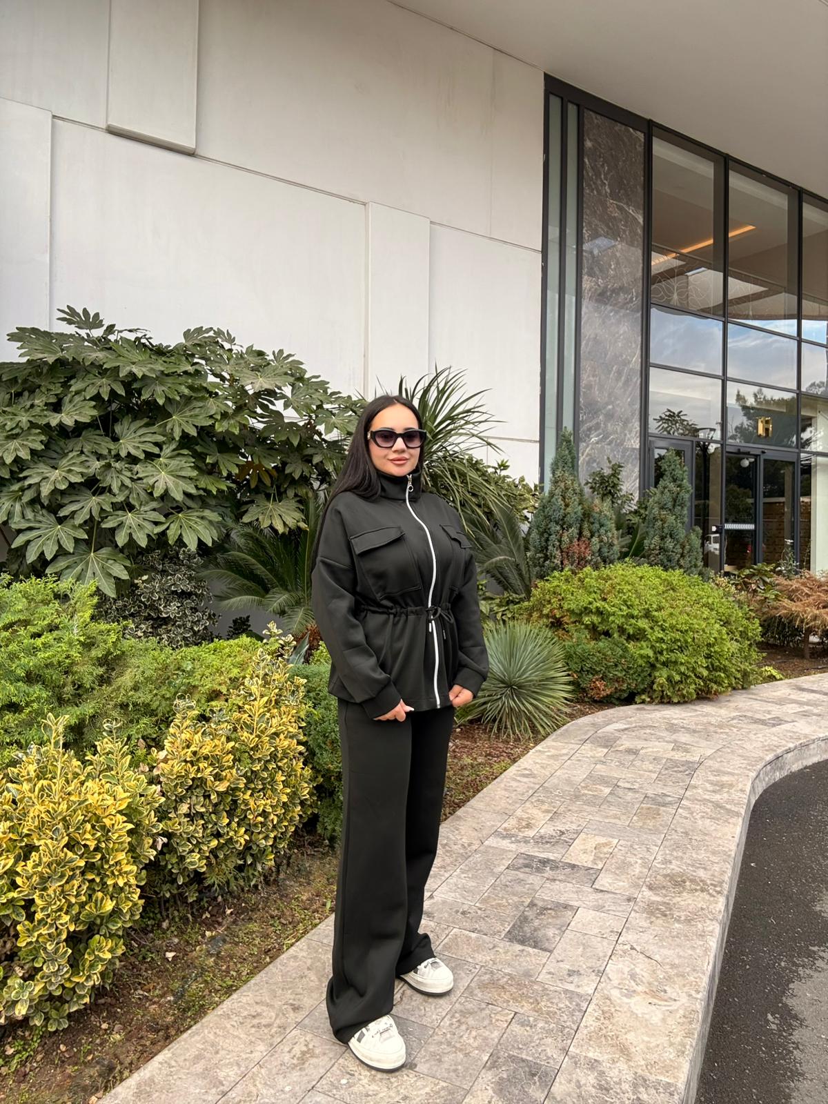 Scuba Kumaş Spor Takım Siyah