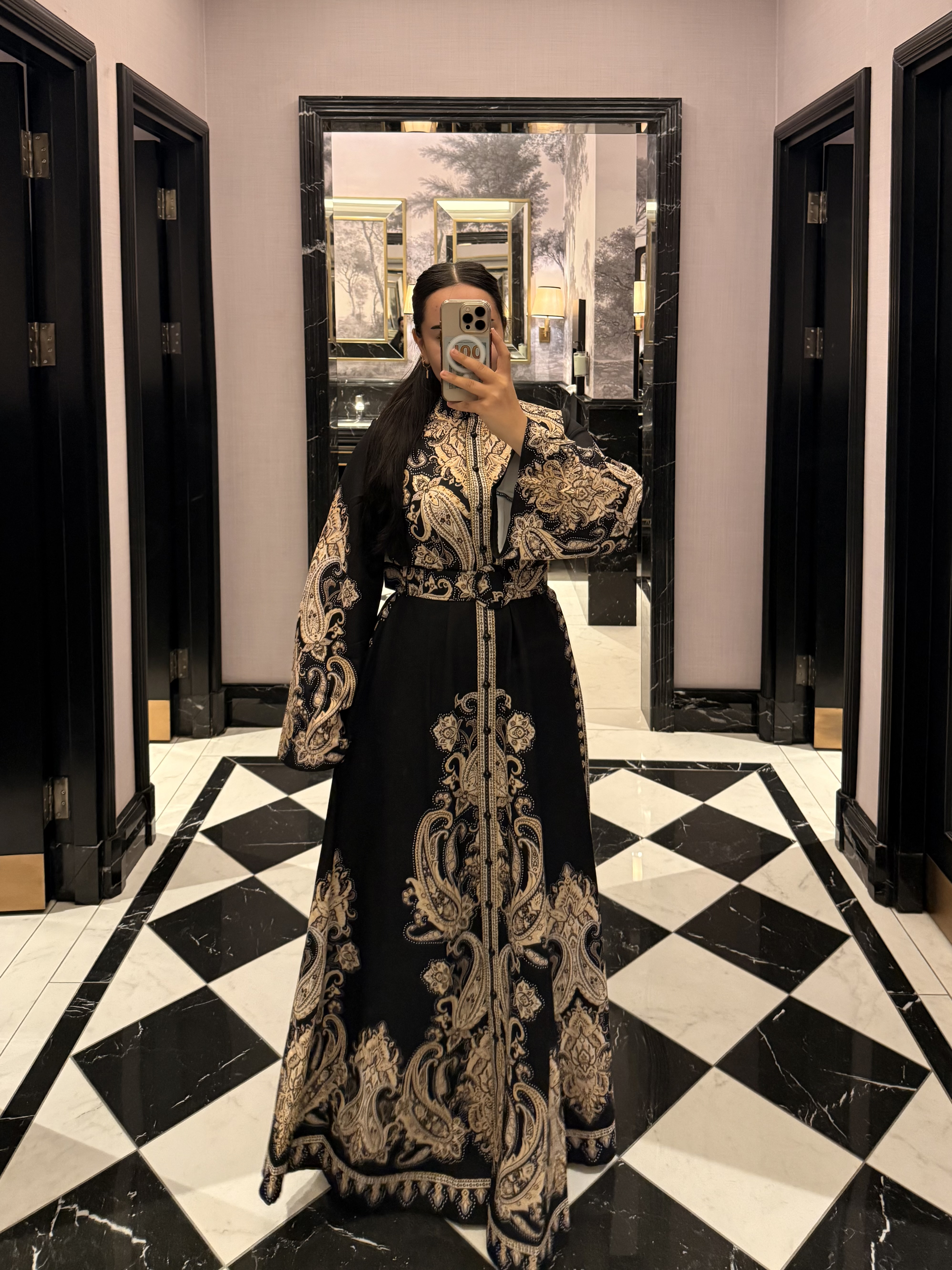 İthal Babel Elbise Siyah