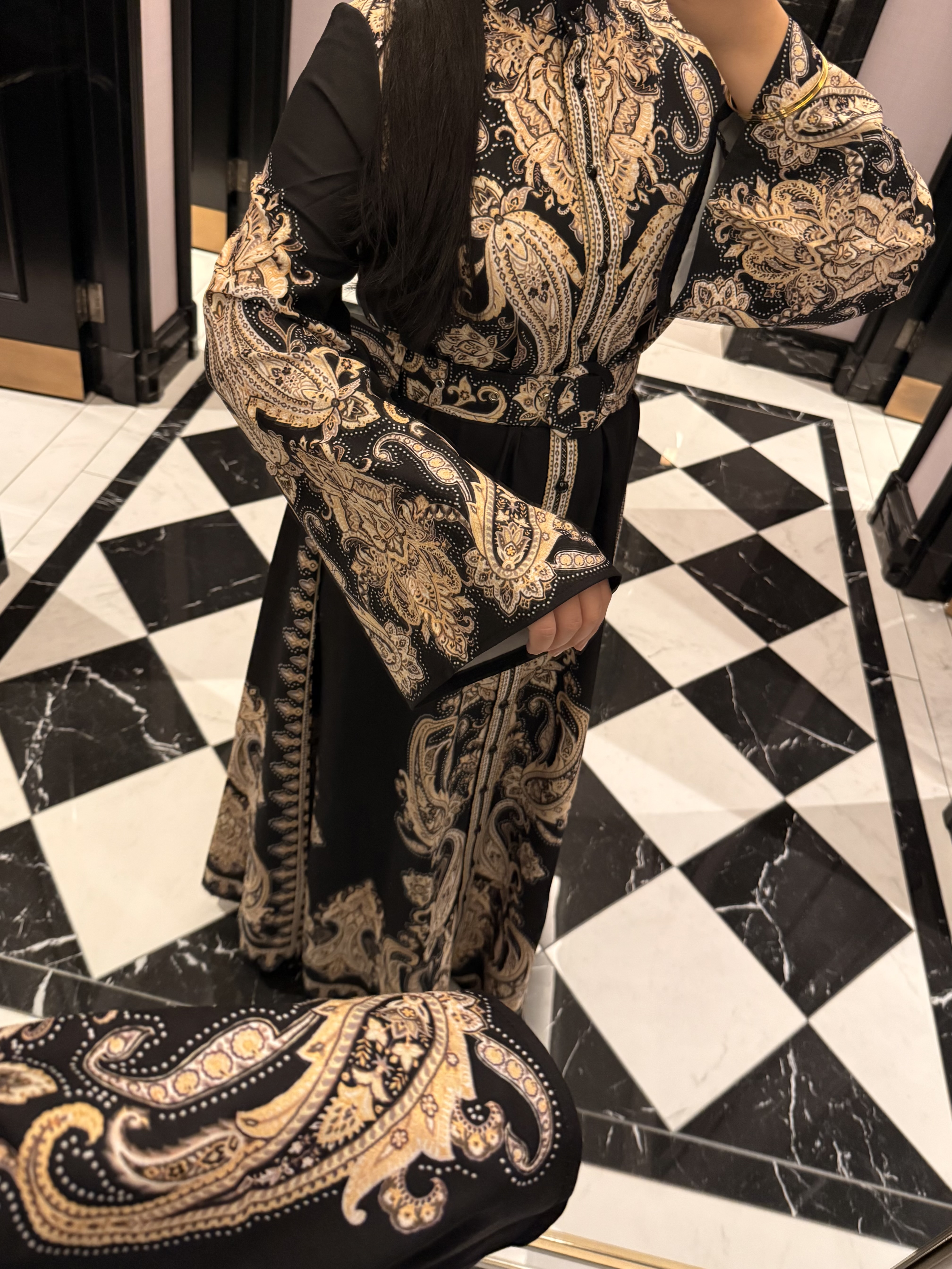 İthal Babel Elbise Siyah